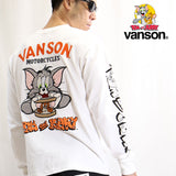 天竺長袖Tシャツ VANSON×TOM&JERRY tjv-2203