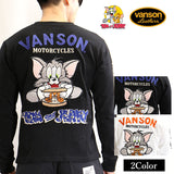 天竺長袖Tシャツ VANSON×TOM&JERRY tjv-2203