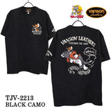 ふくれJQD 半袖Tシャツ VANSON×TOM&JERRY バンソン トム＆ジェリー tjv-2213