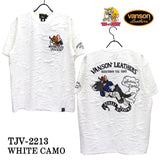 ふくれJQD 半袖Tシャツ VANSON×TOM&JERRY バンソン トム＆ジェリー tjv-2213