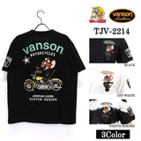 天竺半袖Tシャツ VANSON×TOM&JERRY バンソン トム＆ジェリー tjv-2214