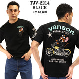 天竺半袖Tシャツ VANSON×TOM&JERRY バンソン トム＆ジェリー tjv-2214