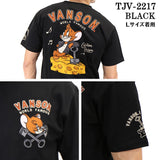 天竺半袖Tシャツ VANSON×TOM&JERRY バンソン トム＆ジェリー tjv-2217