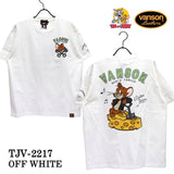 天竺半袖Tシャツ VANSON×TOM&JERRY バンソン トム＆ジェリー tjv-2217