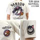 天竺半袖Tシャツ VANSON×TOM&JERRY バンソン トム＆ジェリー tjv-2218