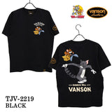 ベア天竺半袖Tシャツ VANSON×TOM&JERRY バンソン トム＆ジェリー tjv-2219