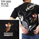 ベア天竺半袖Tシャツ VANSON×TOM&JERRY バンソン トム＆ジェリー tjv-2225