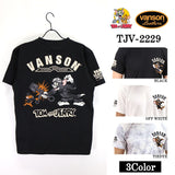 天竺半袖Tシャツ VANSON×TOM&JERRY バンソン トム＆ジェリー tjv-2229