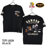 天竺半袖Tシャツ VANSON×TOM&JERRY バンソン トム＆ジェリー tjv-2229