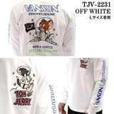 天竺長袖Tシャツ VANSON×TOM&JERRY トムジェリ ロンTEE tjv-2231