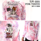 天竺長袖Tシャツ VANSON×TOM&JERRY トムジェリ ロンTEE tjv-2231