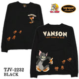 VANSON×TOM&JERRY バンソン トムジェリ コラボ 天竺長袖Tシャツ ロンTEE tjv-2232