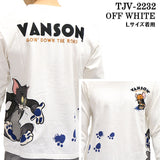 VANSON×TOM&JERRY バンソン トムジェリ コラボ 天竺長袖Tシャツ ロンTEE tjv-2232