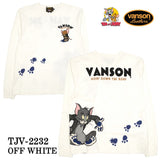 VANSON×TOM&JERRY バンソン トムジェリ コラボ 天竺長袖Tシャツ ロンTEE tjv-2232