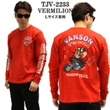 天竺長袖Tシャツ VANSON×TOM&JERRY トムジェリ ロンTEE tjv-2233