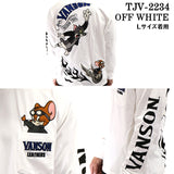 天竺長袖Tシャツ VANSON×TOM&JERRY トムジェリ ロンTEE tjv-2234