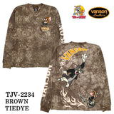 天竺長袖Tシャツ VANSON×TOM&JERRY トムジェリ ロンTEE tjv-2234