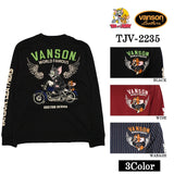 天竺長袖Tシャツ VANSON×TOM&JERRY トムジェリ ロンTEE tjv-2235