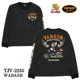 天竺長袖Tシャツ VANSON×TOM&JERRY トムジェリ ロンTEE tjv-2235