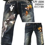 デニムパンツ VANSON×TOM&JERRY バンソン コラボ トム＆ジェリー ジーンズ ボトム tjv-2236