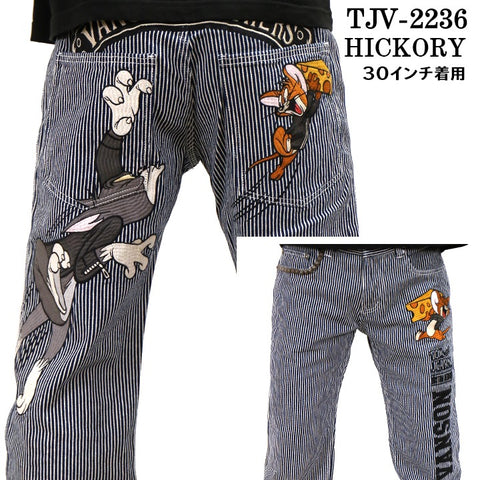 デニムパンツ VANSON×TOM&JERRY バンソン コラボ トム＆ジェリー ジーンズ ボトム tjv-2236