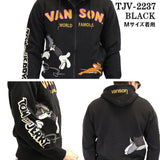 裏毛F/Zパーカー VANSON×TOM&JERRY トムジェリ tjv-2237