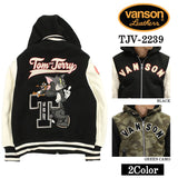 VANSON×TOM&JERRY バンソン トムジェリ コラボ ボンディング スタジャン tjv-2239