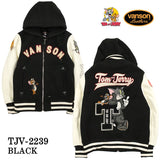 VANSON×TOM&JERRY バンソン トムジェリ コラボ ボンディング スタジャン tjv-2239