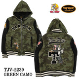 VANSON×TOM&JERRY バンソン トムジェリ コラボ ボンディング スタジャン tjv-2239