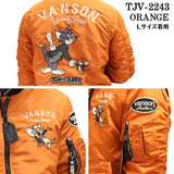 MA-1 VANSON×TOM&JERRY トムアンドジェリー フライトジャケット tjv-2243