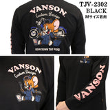 VANSON×TOM&JERRY バンソン トムジェリ コラボ 天竺 長袖Tシャツ ロンTEE tjv-2302