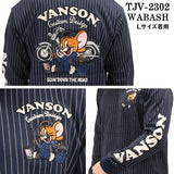 VANSON×TOM&JERRY バンソン トムジェリ コラボ 天竺 長袖Tシャツ ロンTEE tjv-2302