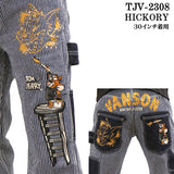 VANSON×TOM&JERRY バンソン コラボ トムとジェリー デニムペインターパンツ ジーンズ ボトム tjv-2308