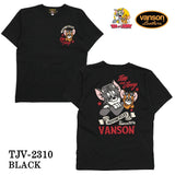 VANSON×TOM&JERRY バンソン トム＆ジェリー 天竺半袖Tシャツ tjv-2310