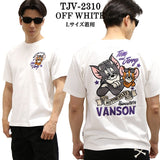 VANSON×TOM&JERRY バンソン トム＆ジェリー 天竺半袖Tシャツ tjv-2310