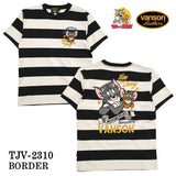 VANSON×TOM&JERRY バンソン トム＆ジェリー 天竺半袖Tシャツ tjv-2310