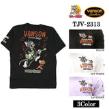 VANSON×TOM&JERRY バンソン トム＆ジェリー 天竺半袖Tシャツ tjv-2313