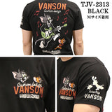 VANSON×TOM&JERRY バンソン トム＆ジェリー 天竺半袖Tシャツ tjv-2313