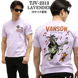 VANSON×TOM&JERRY バンソン トム＆ジェリー 天竺半袖Tシャツ tjv-2313