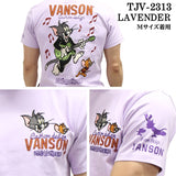 VANSON×TOM&JERRY バンソン トム＆ジェリー 天竺半袖Tシャツ tjv-2313