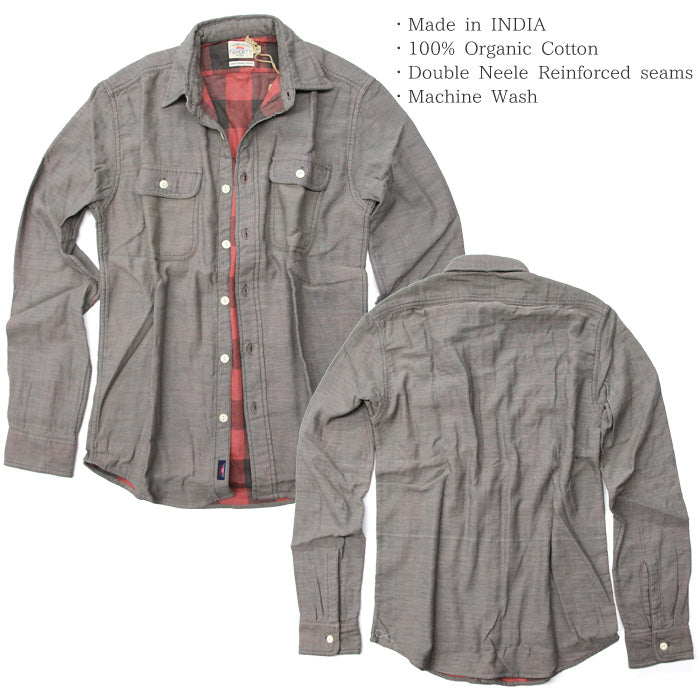 FAHERTY BRAND ファリティブランド シャンブレー 長袖シャツ オーガニックコットン wm1413