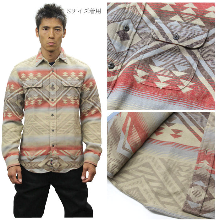 FAHERTY BRAND ファリティブランド 長袖シャツ ネイティブ柄 wm1485