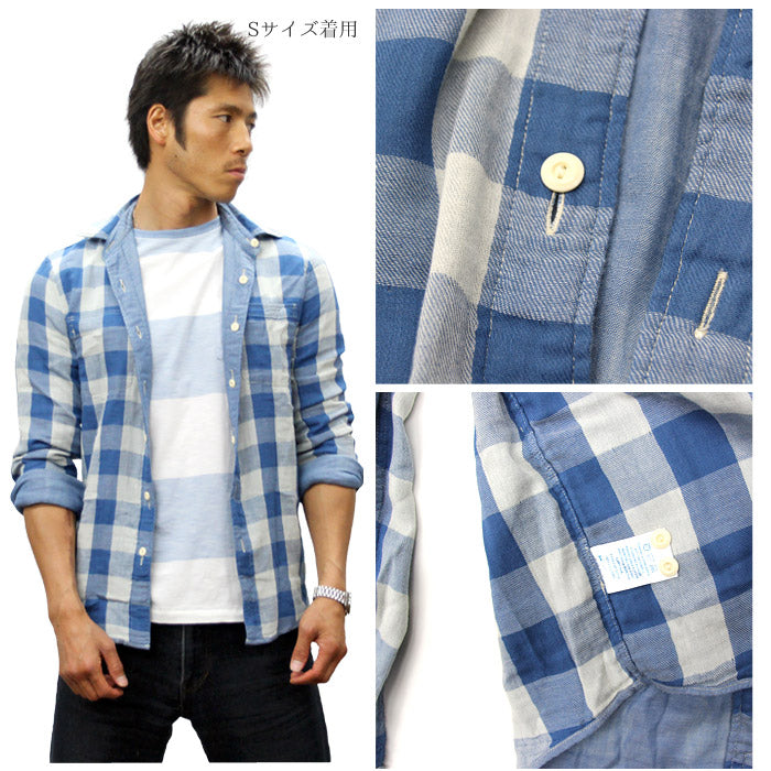 FAHERTY BRAND ファリティブランド リバーシブル 長袖シャツ バッファローチェック オーガニックコットン wm3521