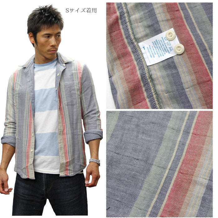 FAHERTY BRAND ファリティブランド リバーシブル 長袖シャツ オーガニックコットン wm3522
