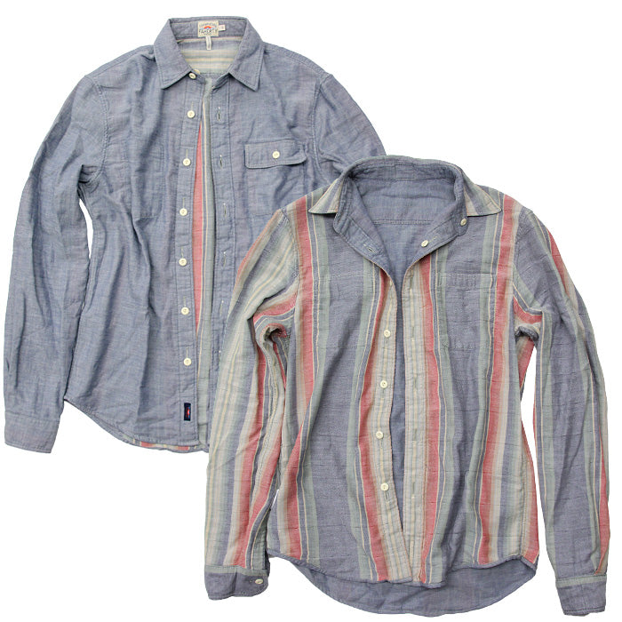 FAHERTY BRAND ファリティブランド リバーシブル 長袖シャツ オーガニックコットン wm3522