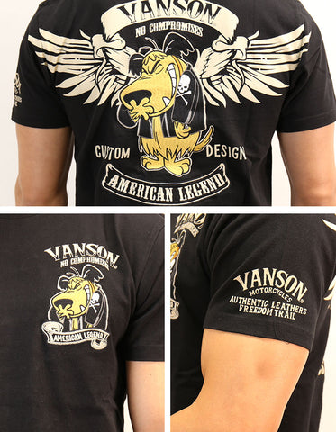 天竺半袖Tシャツ VANSON×WACKY RACES wrv-2006