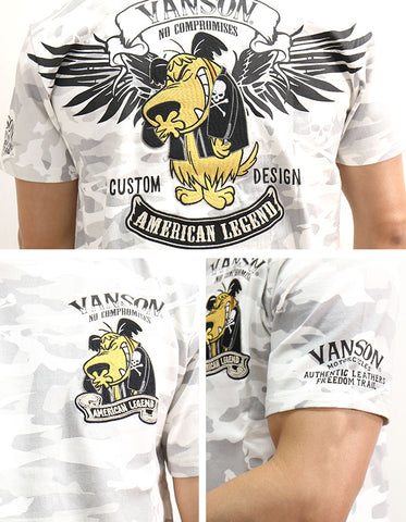 天竺半袖Tシャツ VANSON×WACKY RACES wrv-2006