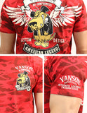 天竺半袖Tシャツ VANSON×WACKY RACES wrv-2006