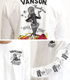 長袖Tシャツ VANSON×WACKY RACES バンソン ミルクちゃん wrv-2016