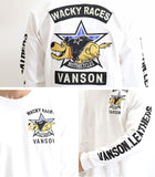 長袖Tシャツ VANSON×WACKY RACES wrv-2017